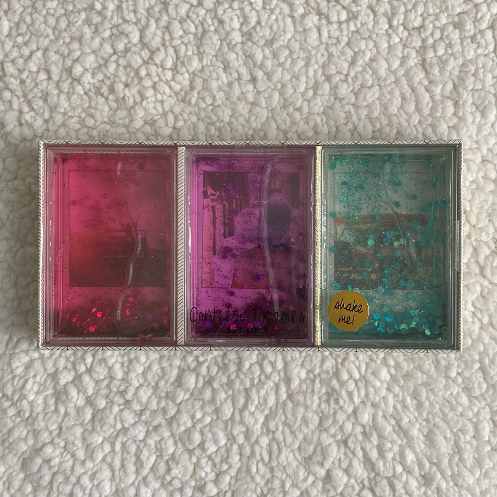 *NWT* Mini Confetti Photo Frames (Set of 3)